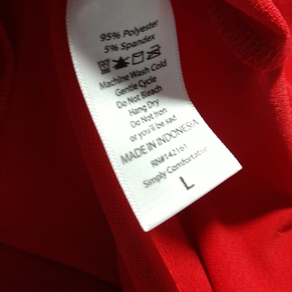 NWT LuLaRoe Red Georgia Tiered Skirt Dress - Picture 12 of 12